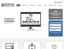 Tablet Screenshot of bostonbizconsulting.com